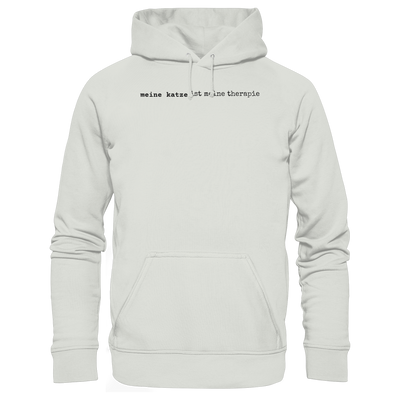 meine katze ist meine therapie - hell - Basic Unisex Hoodie
