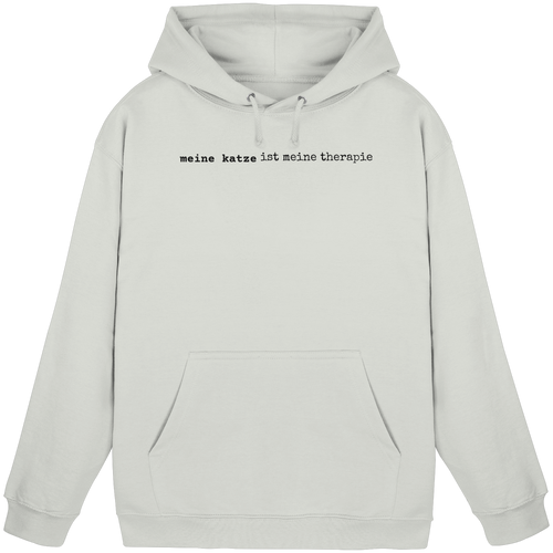 meine katze ist meine therapie - hell - Basic Unisex Hoodie