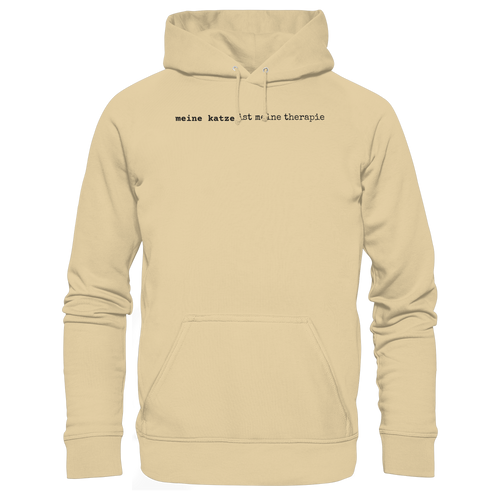 meine katze ist meine therapie - hell - Basic Unisex Hoodie