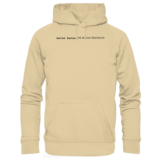 meine katze ist meine therapie - hell - Basic Unisex Hoodie