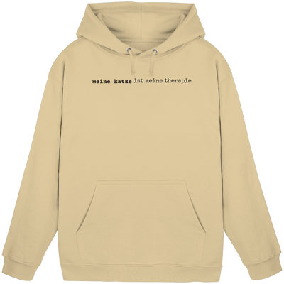meine katze ist meine therapie - hell - Basic Unisex Hoodie