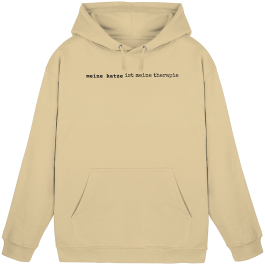 meine katze ist meine therapie - hell - Basic Unisex Hoodie