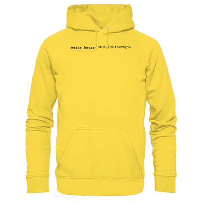 meine katze ist meine therapie - hell - Basic Unisex Hoodie