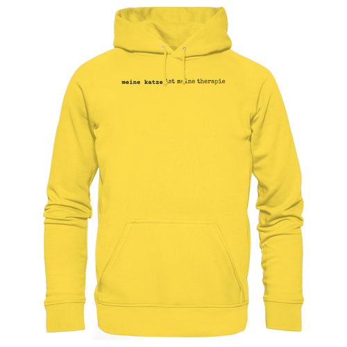 meine katze ist meine therapie - hell - Basic Unisex Hoodie