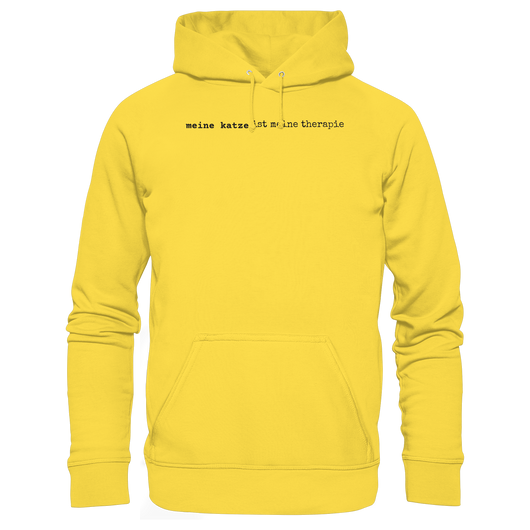meine katze ist meine therapie - hell - Basic Unisex Hoodie