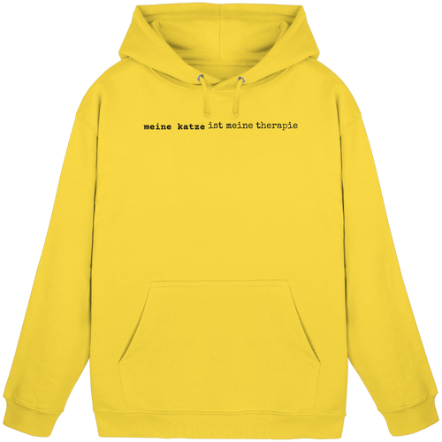 meine katze ist meine therapie - hell - Basic Unisex Hoodie