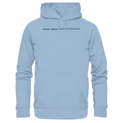 meine katze ist meine therapie - hell - Basic Unisex Hoodie