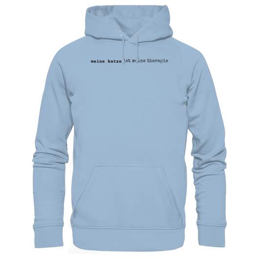 meine katze ist meine therapie - hell - Basic Unisex Hoodie