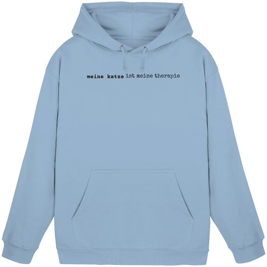 meine katze ist meine therapie - hell - Basic Unisex Hoodie