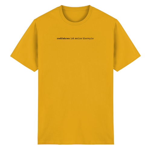 radfahren ist meine therapie – unisex t-shirt