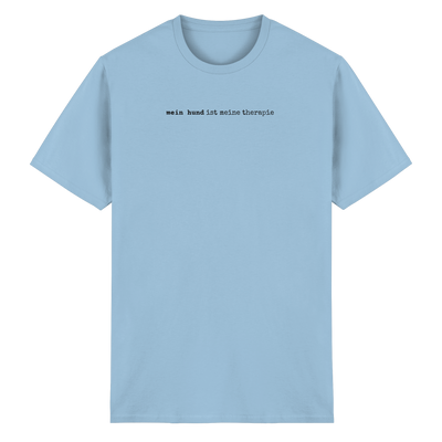 mein hund ist meine therapie – unisex t-shirt