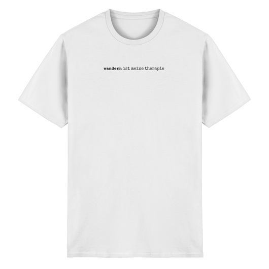 wandern ist meine therapie – unisex t-shirt