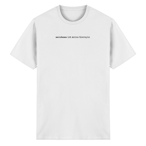 zeichnen ist meine therapie – unisex t-shirt