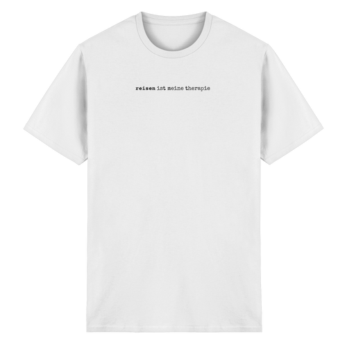 reisen ist meine therapie – unisex t-shirt